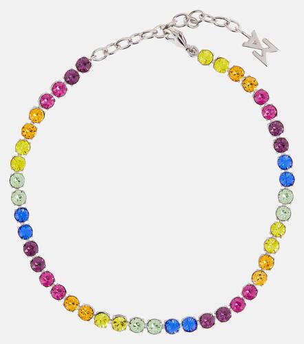 Tennis crystal-embellished anklet - Amina Muaddi - Modalova