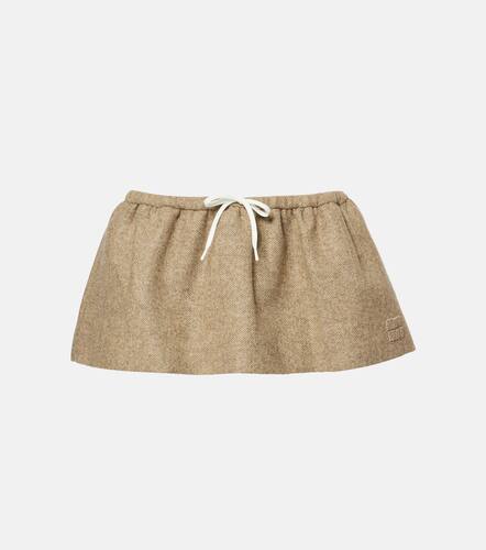 Miu Miu Virgin wool miniskirt - Miu Miu - Modalova