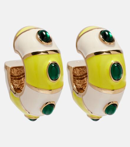 Rayures embellished hoop earrings - Jacquemus - Modalova