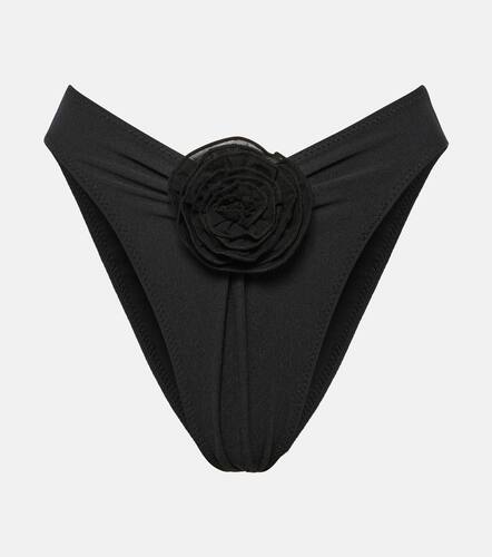 Floral-appliqu high-rise bikini bottoms - Same - Modalova