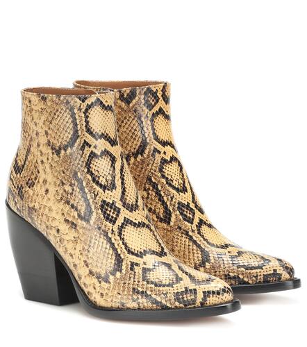 Chlo Bottines Rylee en cuir emboss - Chloe - Modalova