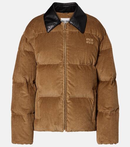 Miu Miu Cotton corduroy down jacket - Miu Miu - Modalova