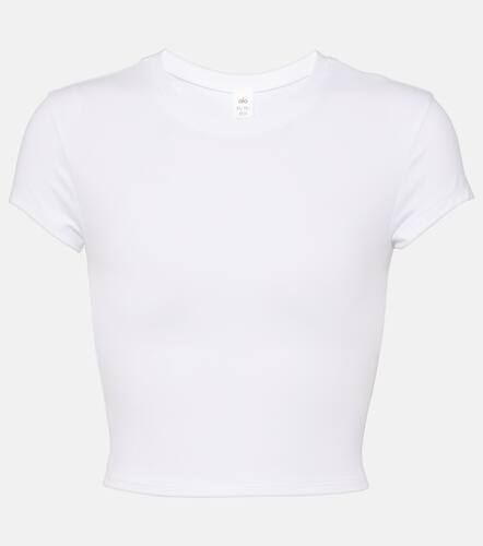 Alosoft cropped jersey T-shirt - Alo Yoga - Modalova