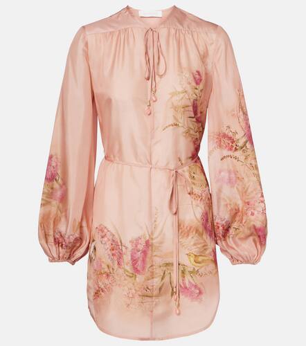 TÃºnica Cascadian de seda floral - Zimmermann - Modalova