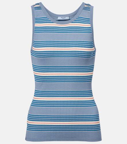 Top in maglia a coste di cotone - Prada - Modalova