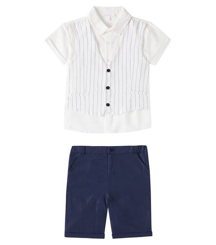 Linen and cotton shirt and shorts set - Patachou - Modalova