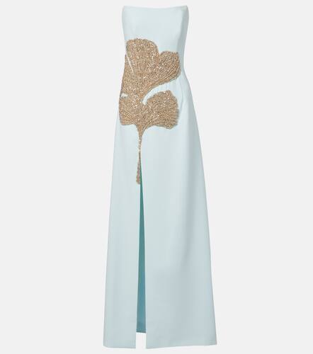 Faranna crystal-embellished crÃªpe gown - Costarellos - Modalova