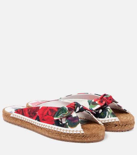 Floral espadrille slides - Dolce&Gabbana - Modalova