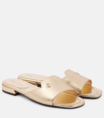 Dina metallic leather slides - Jimmy Choo - Modalova