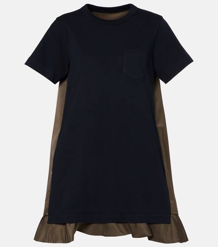 Sacai Jersey and twill minidress - Sacai - Modalova