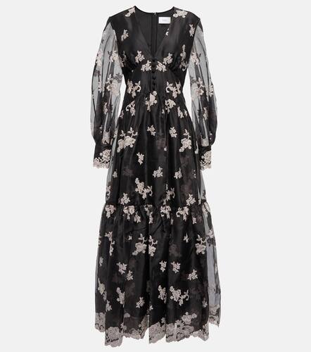 Tabetha floral embroidered silk dress - Erdem - Modalova