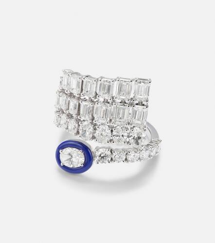 Kt white gold ring with diamonds - Kamyen - Modalova