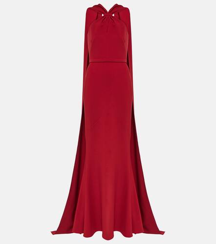 Lilien halterneck crepe gown - Safiyaa - Modalova