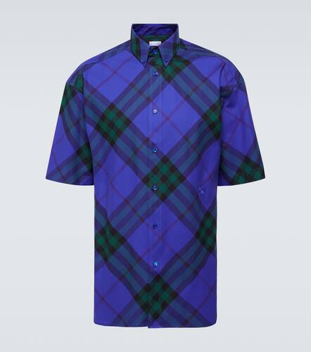 Check cotton bowling shirt - Burberry - Modalova