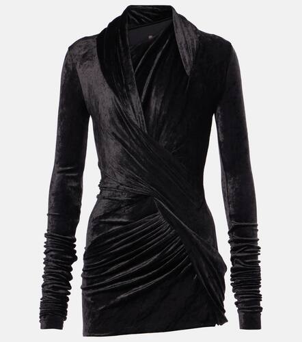 Magnetic draped velvet top - Rick Owens - Modalova