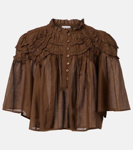 Ruffled cotton-blend top - Marant Etoile - Modalova