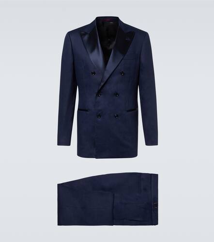 Double-breasted linen tuxedo - Brunello Cucinelli - Modalova
