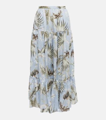 Olympia printed cotton midi skirt - Erdem - Modalova