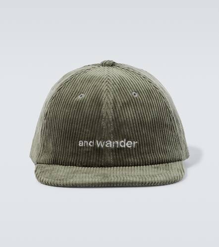 Casquette brode en velours ctel - And Wander - Modalova