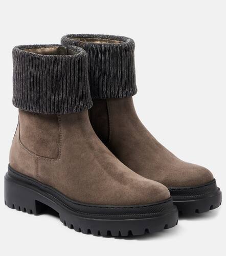 Monili suede Chelsea boots - Brunello Cucinelli - Modalova