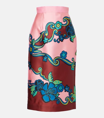 Almais Floral high-rise midi skirt - Alemais - Modalova