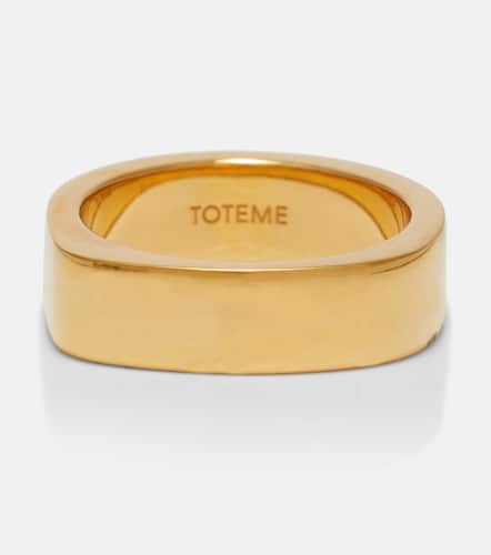 Signature18kt -plated ring - Toteme - Modalova