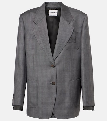 Miu Miu Virgin wool blazer - Miu Miu - Modalova