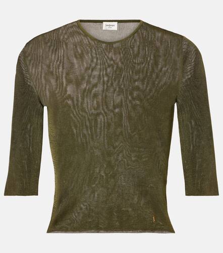 Saint Laurent Cassandre knitted top - Saint Laurent - Modalova