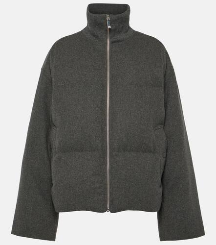 Wool-blend flannel down jacket - Toteme - Modalova