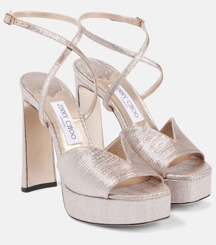Sandales Karli 125  plateau et paillettes - Jimmy Choo - Modalova
