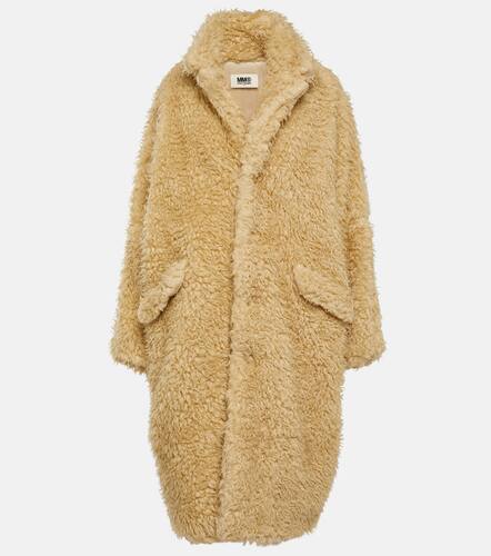 Oversized faux fur coat - MM6 Maison Margiela - Modalova