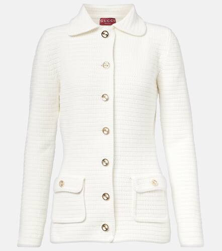Interlocking G cotton-blend cardigan - Gucci - Modalova