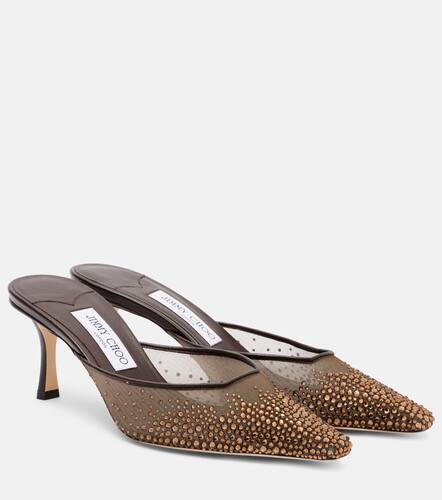 Mules Vivi 65 en rsille  cristaux - Jimmy Choo - Modalova