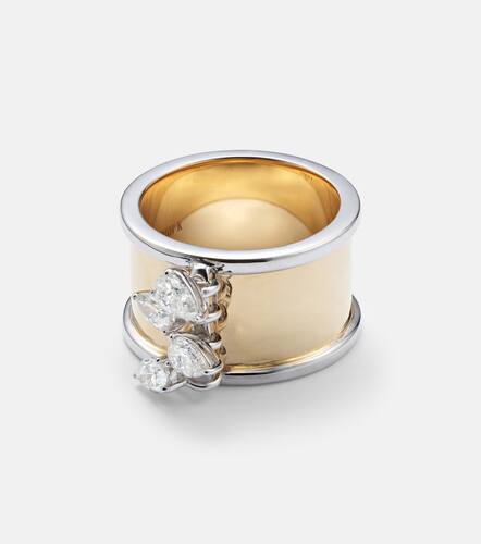 Erin 18kt and white ring with diamonds - Rainbow K - Modalova