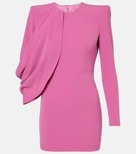 Caped asymmetric crepe minidress - Alex Perry - Modalova