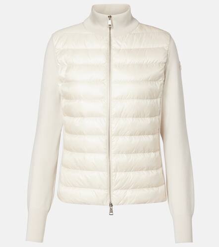 Cardigan matelass en laine vierge - Moncler - Modalova