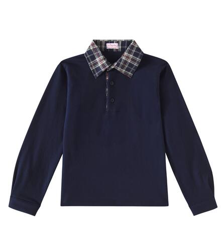 Tijo cotton-blend jersey polo shirt - La Coqueta - Modalova