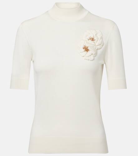 Embellished turtleneck silk top - Dolce&Gabbana - Modalova