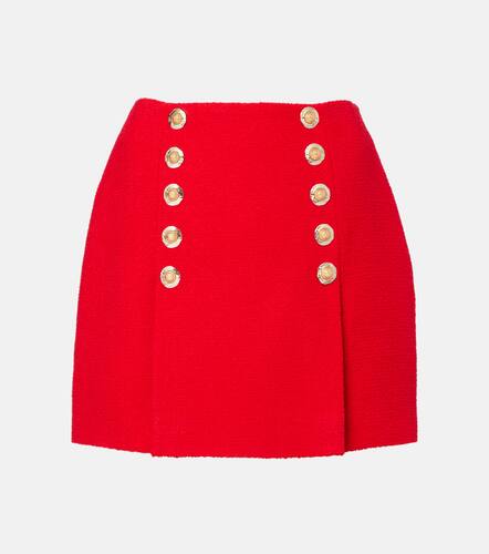Pleated wool-blend miniskirt - Balmain - Modalova