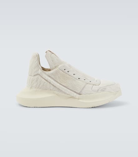Baskets en cuir faon poulain - Rick Owens - Modalova