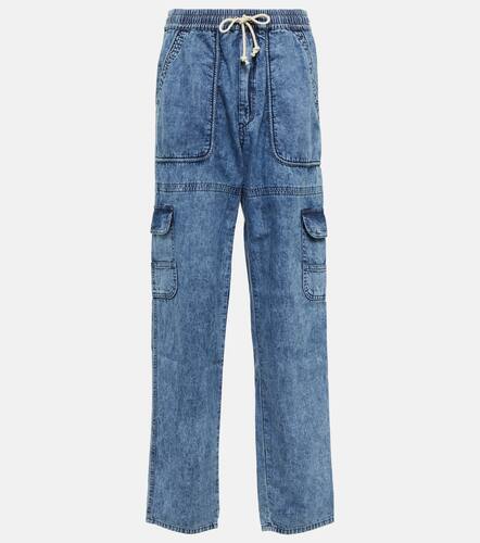 Viamao straight cotton chambray pants - Marant Etoile - Modalova