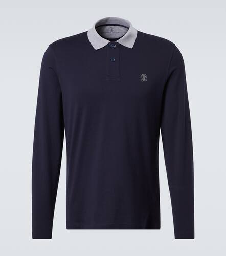 Cotton polo sweater - Brunello Cucinelli - Modalova