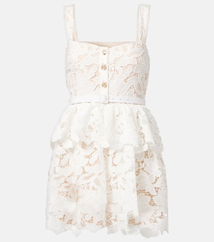 Scalloped tiered lace minidress - Self-Portrait - Modalova