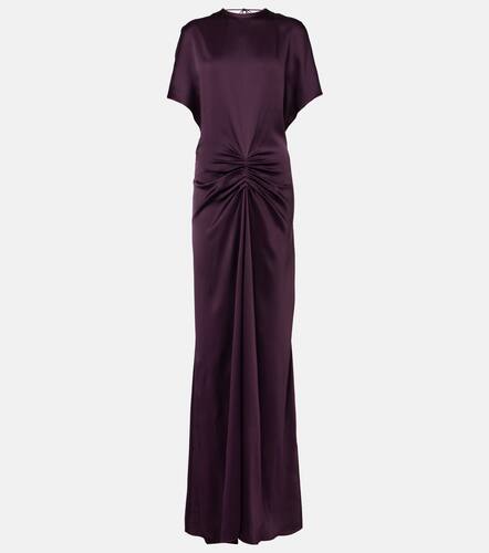 Gathered crÃªpe satin gown - Victoria Beckham - Modalova