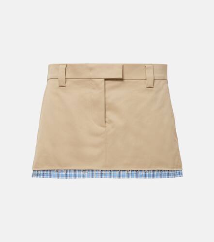 Miu Miu Cotton miniskirt - Miu Miu - Modalova