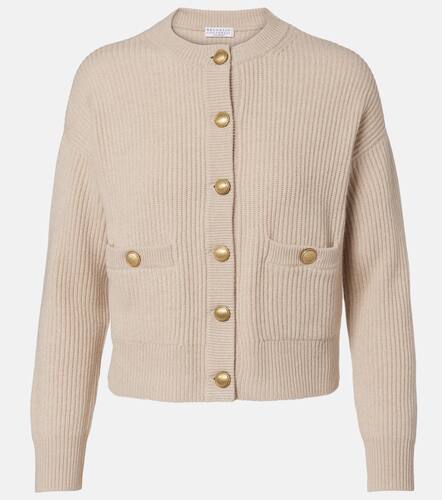 Wool, cashmere, and silk cardigan - Brunello Cucinelli - Modalova