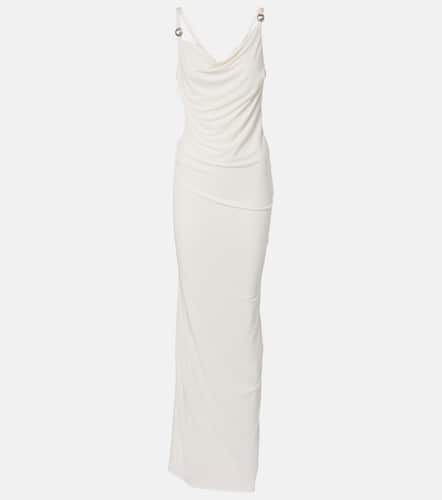 Vestido largo drapeado de jersey - Coperni - Modalova
