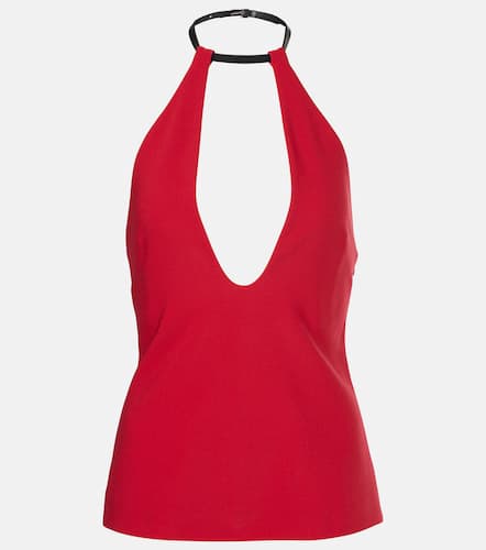 The Attico Halterneck crepe top - The Attico - Modalova