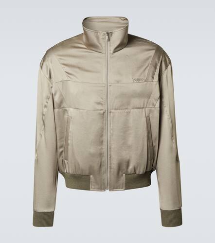 Teddy satin bomber jacket - Saint Laurent - Modalova
