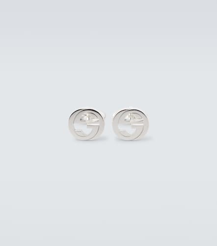 Interlocking G sterling cufflinks - Gucci - Modalova